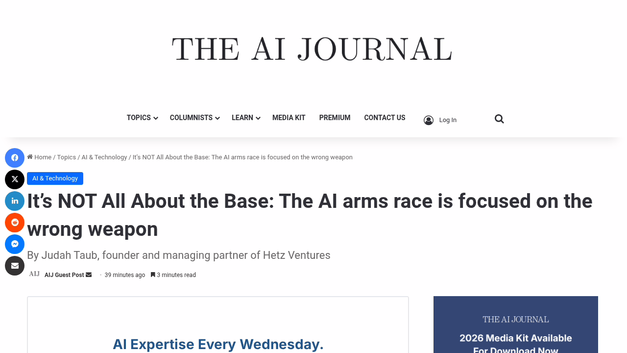 AI Journal — The AI Arms Race Is Focused on the Wrong Weapon